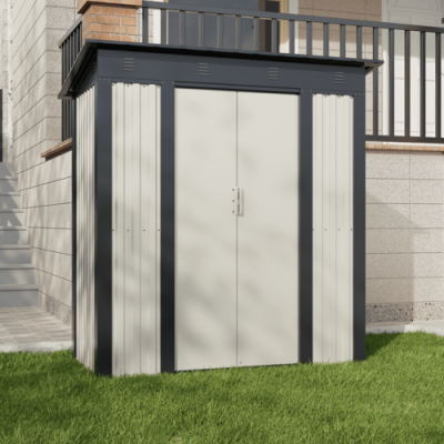 מחסן ברזל 277X191 Garden Top מחסן חצר עם 5 שנות אחריות