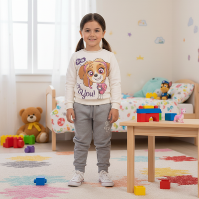 סט פוטר בנות סקאי שמנת