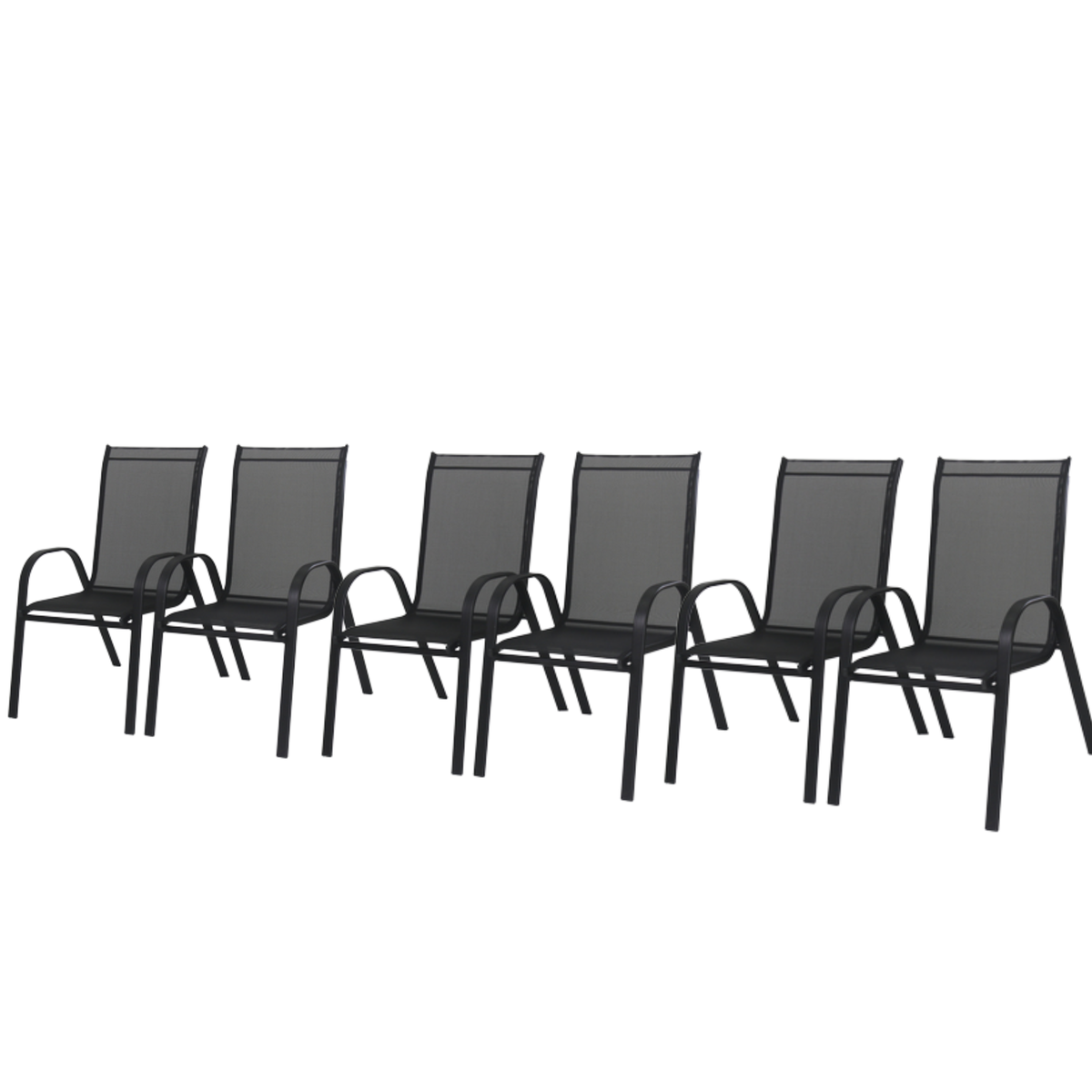 סט 6 כיסאות רשת לגינהמרפסת – תמונה 3