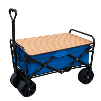 עגלת קמפינג כולל שולחן אלומניום מתקפל דגם TrailMate