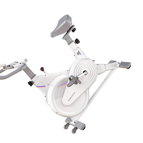 אופני ספינינג עם גלגל תנופה 5KG לבן – תמונה 5