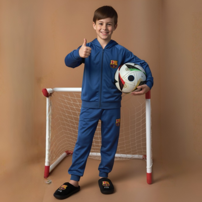 חליפת ספורט ברצלונה כחול