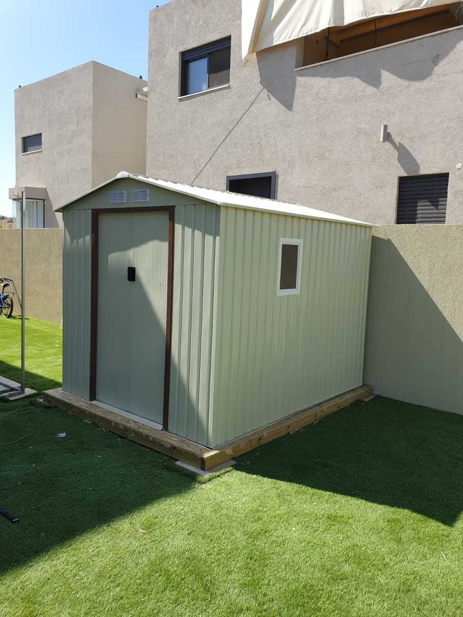 מחסן מתכת לגינה Garden Top בגודל 2.13X2.55 ס"מ – תמונה 5