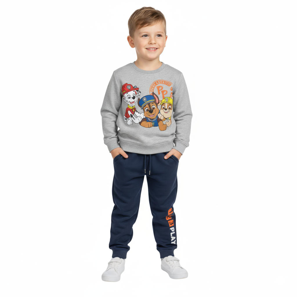 חליפת פוטר בנים יחידת החילוץ אפור – תמונה 3