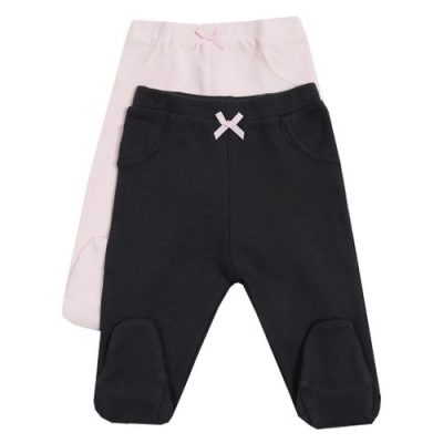 זוג מכנסיים ארוכים מכותנה לתינוקות מבית Olibaby