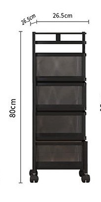 עגלת שירות נפתחת 4 תאים דגם ניר – תמונה 5