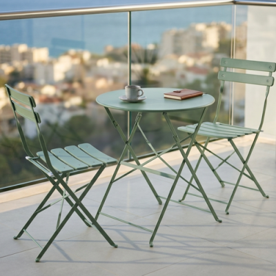 פינת ישיבה זוגית דגם ביסטרו ירוק