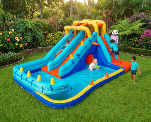 מתקן מתנפח עם מגלשה דגם A83050 מבית – תמונה 1