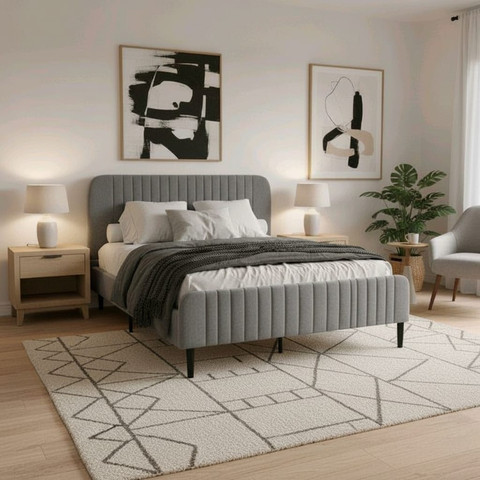 מיטה זוגית מרופדת דגם סוואנה SAVANA, מידה 160/200 ס"מ – תמונה 4