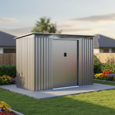 מחסן מתכת לגינה 213X127 Garden Top מחסן חצר עם 5 שנות אחריות