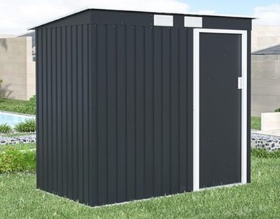 מחסן מתכת לגינה 213X127 Garden Top מחסן חצר עם 5 שנות אחריות