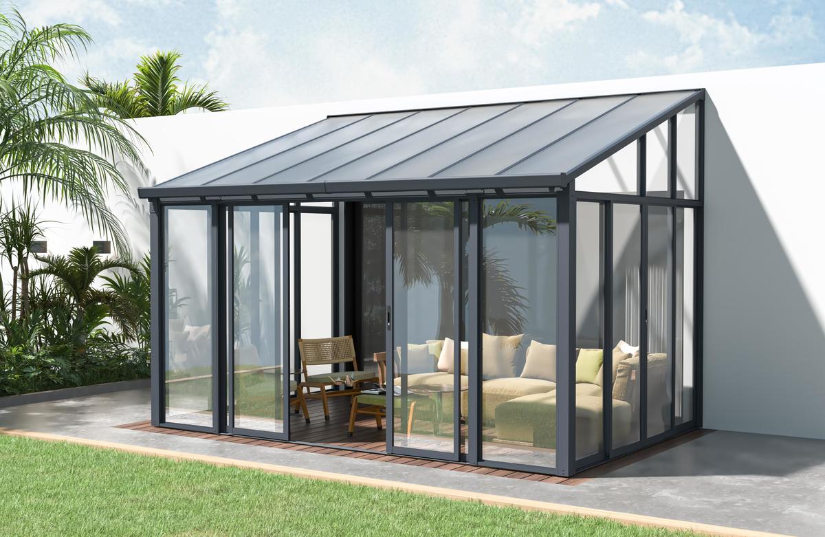 פרגולה אלומיניום סגורה דגם Garden Top - MANDY A – תמונה 3