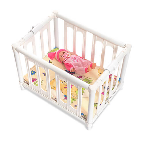 עריסת פלסטיק מתקפלת לבובה מבית Olibaby – תמונה 3