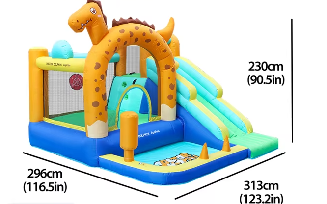 מתקן מתנפח עם מגלשה דגם DD-72080 מבית – תמונה 5