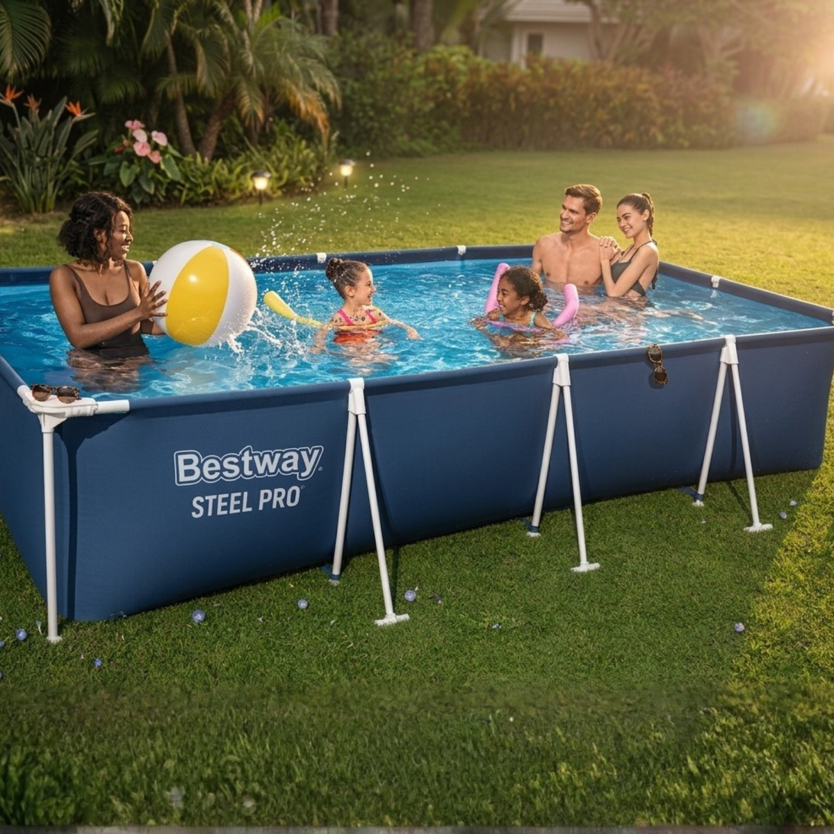 בריכת שחייה מלבנית דגם 56405 4211 BestWay - יבוא מקביל – תמונה 3
